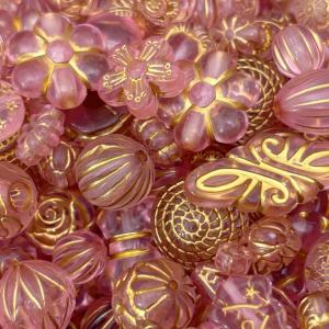 アンティーク調ゴールドラインバロックビーズMI...の詳細画像3