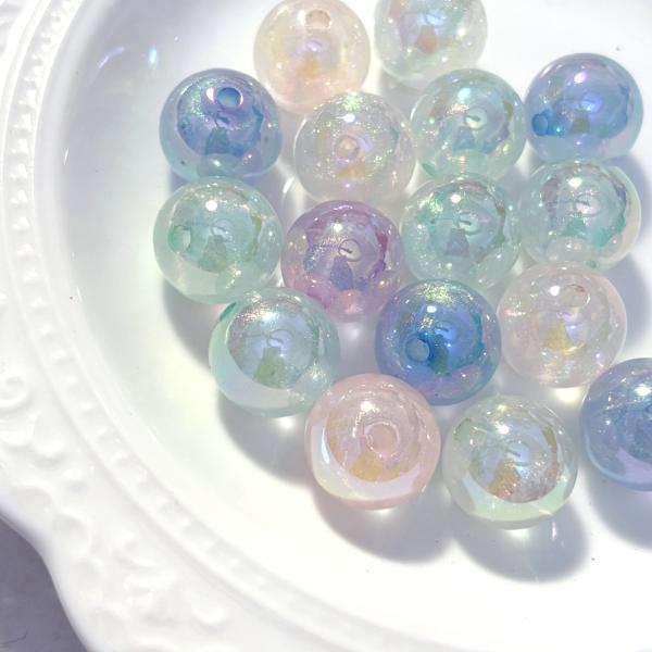 夜光ABギャラクシービーズ ランダムmix　10個　16mm