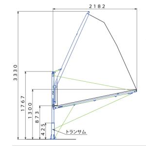ローマスト スパンカー 【DFR-33用】 Y...の詳細画像1