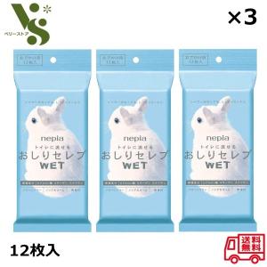 ネピア おしりセレブ WET ウェット おでかけ用 12枚入 ×3個セット トイレに流せる おしりふき 無香料 ウェットティッシュ ポケット 携帯用 トイレ｜ベリーストア