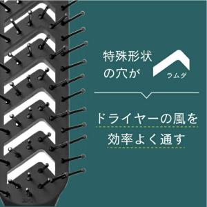 ヘアブラシ ブローブラシ スケルトンブラシ 頭...の詳細画像1