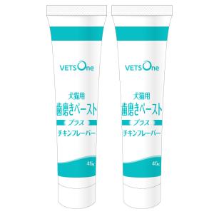 ベッツワン 国産 犬猫用歯磨きペーストプラス チキンフレーバー 45g【2