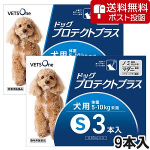 【ネコポス(同梱不可)】ベッツワン ドッグプロテクトプラス 犬用 S 5kg〜10kg未満 9本 (動物用医薬品)