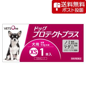 【ネコポス(同梱不可)】ベッツワン ドッグプロテクトプラス 犬用 XS 5kg未満 1本 (動物用医薬品)