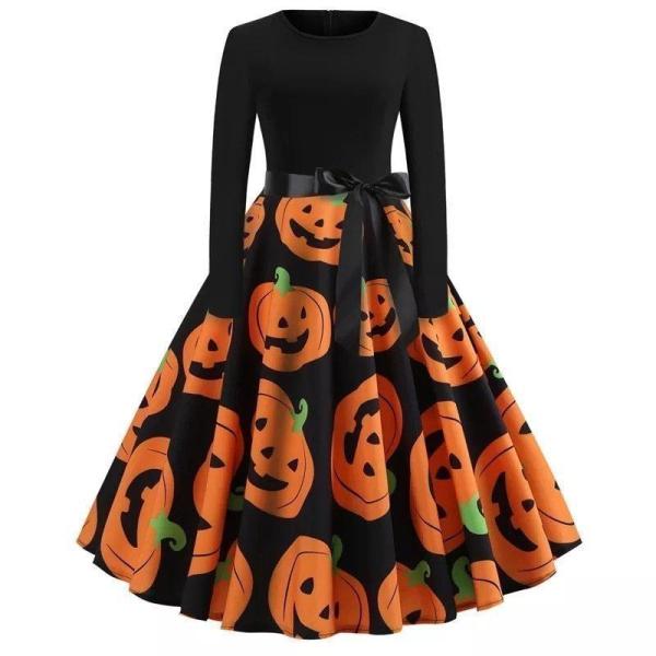 魔女 ドレス レディース ワンピースコスプレ 衣装 かぼちゃ 大人 ハロウィン 仮装 可愛い コスチ...