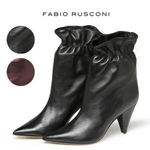 新品 FABIO RUSCONI ファビオルスコーニ オープントゥバックジップ