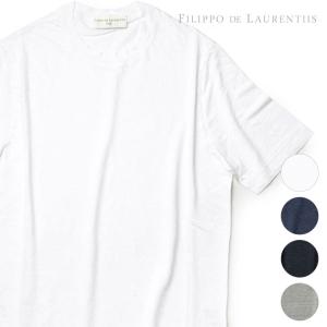 フィリッポデローレンティス Tシャツ リネン ガーメントダイ 製品染め 後染め FILIPPO DE LAURENTIIS レビュー 2024SS 春夏｜viajero-chocolat