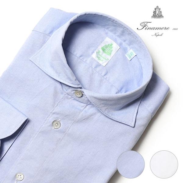 フィナモレ シャツ オックスフォード ピンオックス カッタウェイ シモーネ ジェノバ FINAMOR...