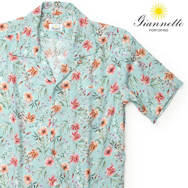 ジャンネット アロハシャツ 半袖 オープンカラー 総柄 Giannetto レビュー