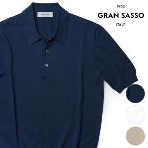 【23800円→19040円】グランサッソ / ポロシャツ / 春夏 / サマーニット / GRAN SASSO   / レビュー【返品不可】｜viajero-chocolat