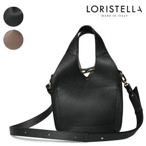 LORISTELLA（ロリステッラ） ソフトレザー巾着バッグ （ブラック