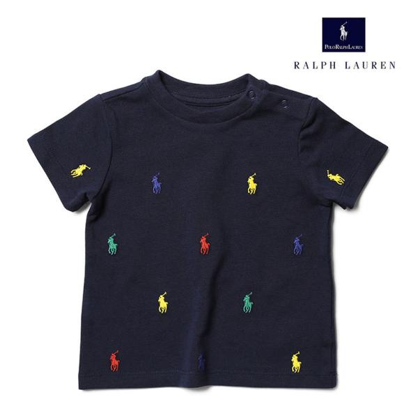 ラルフローレン ベビー Tシャツ 鹿の子 マルチカラー ポニー POLO RALPH LAUREN ...