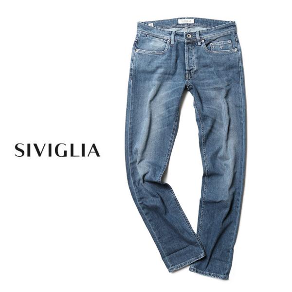 シヴィリア デニム パンツ ブラスト ダメージ SIVIGLIA レビュー【返品不可】
