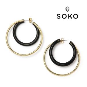 【7830円→5480円】ソコ ピアス ２重 フープ ゴールド SOKO レビュー【返品不可】｜viajero-chocolat