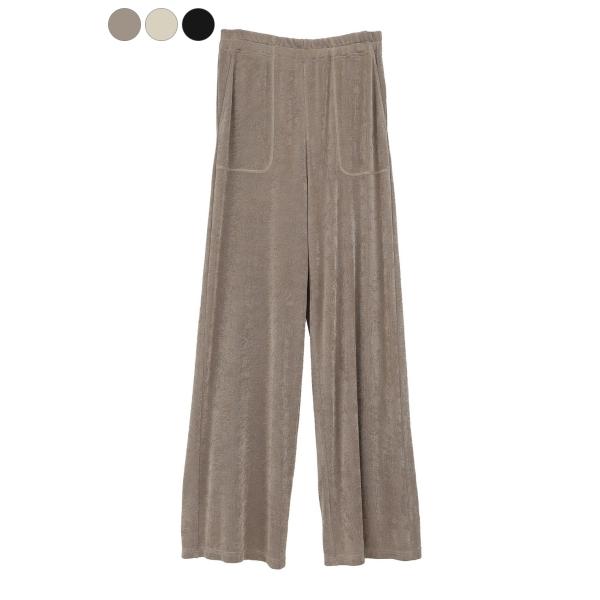 【CLANE｜クラネ】ブライトジャージーパンツ BRIGHT JERSEY PANTS アイボリー ...