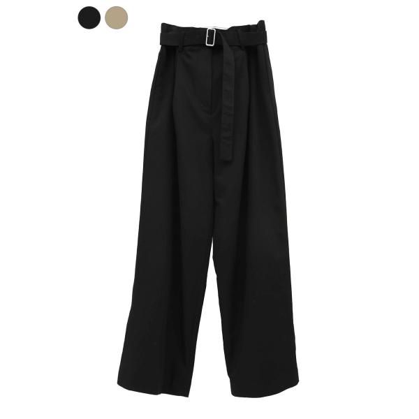 【CLANE｜クラネ】ウエストベルトダッドパンツ WAIST BELT DAD PANTS ブラック...