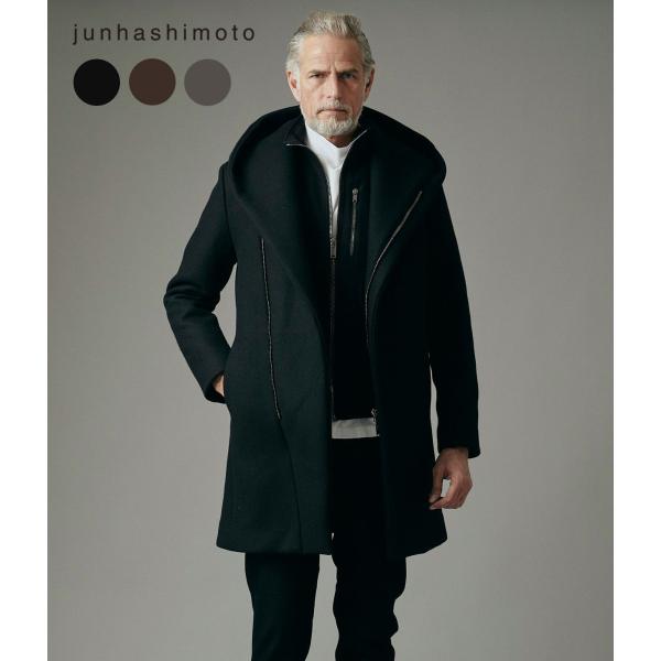 【junhashimoto|ジュンハシモト】WRAP COAT　ラップコート　アウター　メンズ　S　...