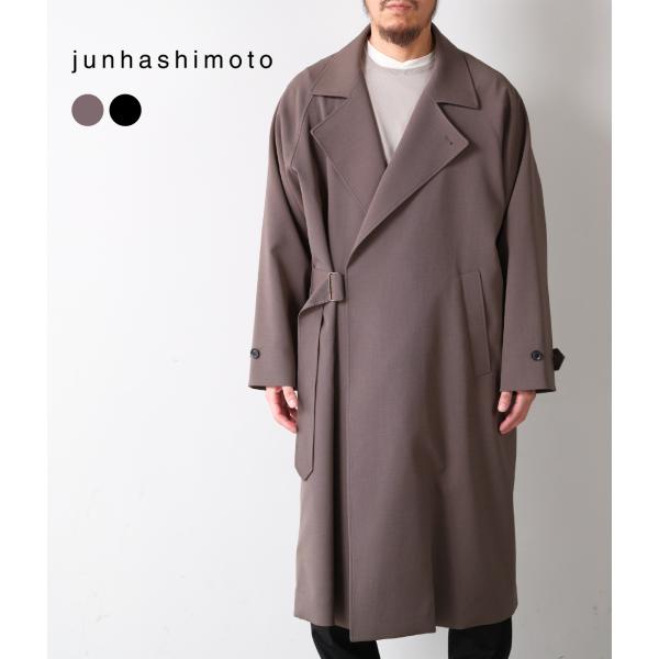 【junhashimoto｜ジュンハシモト】ルーズタイロッケンコート LOOSE TIELOCKEN...