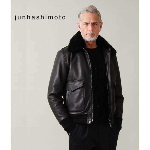 【junhashimoto｜ジュンハシモト】フライトジャケット FLIGHT JACKET ブラック...