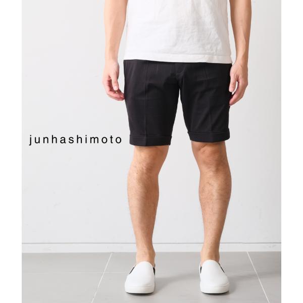【junhashimoto｜ジュンハシモト】ワンタックショーツ 1 TUCK SHORTS ブラック...
