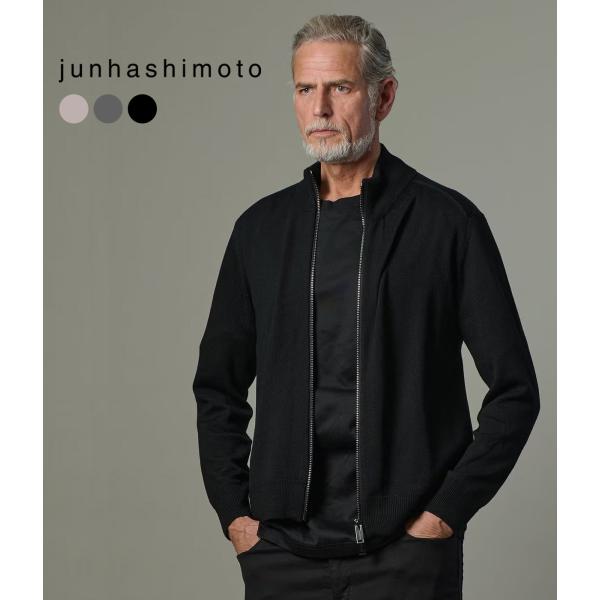 【junhashimoto｜ジュンハシモト】12GGモックネックフルジップ MOCK NECK FU...