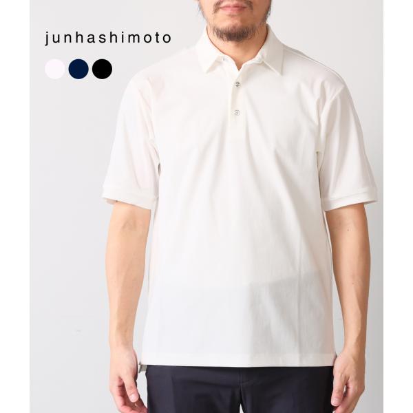 【junhashimoto｜ジュンハシモト】ドライポロ DRY POLO ホワイト ブラック ネイビ...