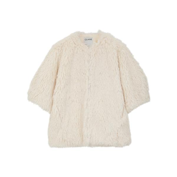 【CLANE｜クラネ】ハーフスリーブフェイクファージャケット HALF SLEEVE FAKE FU...
