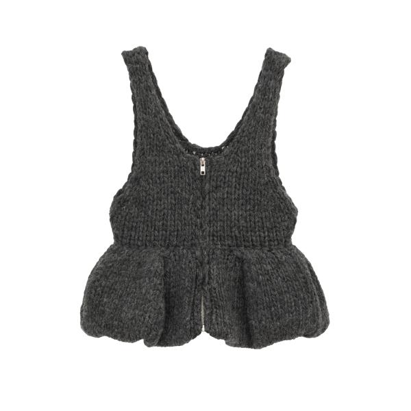 【CLANE｜クラネ】ハンドニットペプラムビスチェ HAND KNIT PEPLUM BUSTIER...