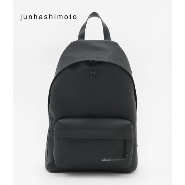 【junhashimoto｜ジュンハシモト】バックパック BACK PACK ブラック ヴィーガンレ...