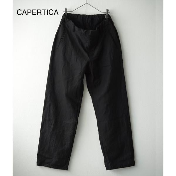 【取り寄せ】【CAPERTICA｜カペルチカ】リネンキャンバスサイドタックパンツ Super Hig...