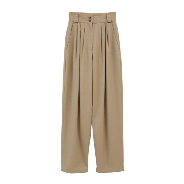 【期間限定セール｜50%OFF】【CLANE｜クラネ】WIDE BELT TUCK PANTS　ワイ...