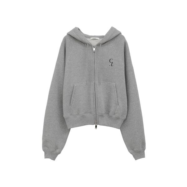 【CLANE | クラネ】LOGO COMPACT ZIP UP HOODIE　ロゴコンパクトジップ...