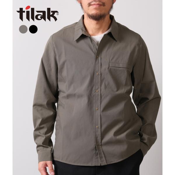 【tilak | ティラック】Knight Shirts L/S　シャツ　トップス　ブラック　カーキ...