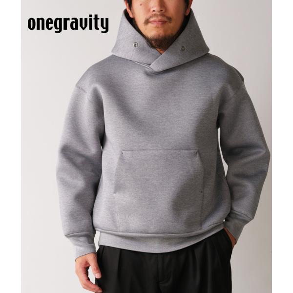 【取り寄せ】【onegravity｜ワングラビティ】ボンディングニット フーディー　パーカー　ブラッ...