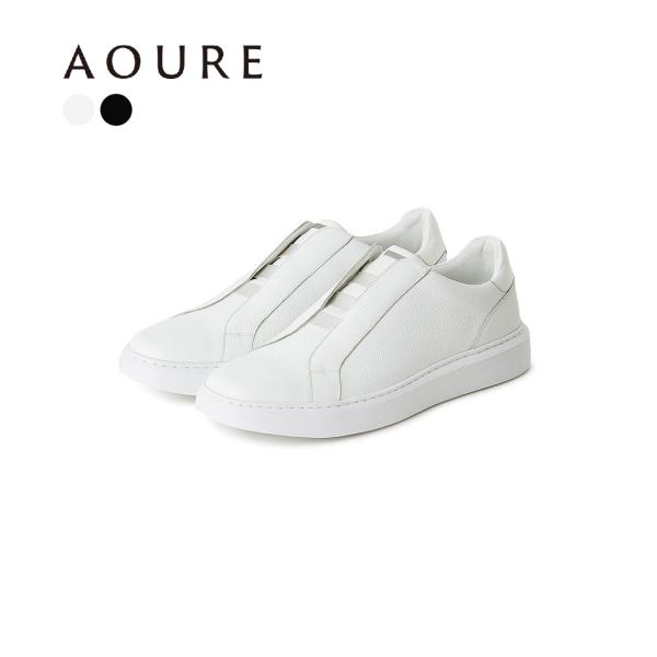 【AOURE｜アウール】DEVICE1 QUICK スリッポンレザーシューズ 美シルエット 快適性兼...