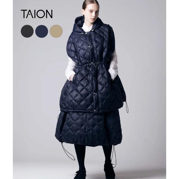 【TAION｜タイオン】CITY DOWN CAPE　ダウンケープ　アウター　コート　防寒　ユニセッ...