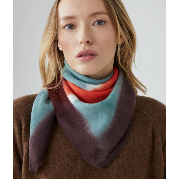 【MOISMONT｜モワモン】RUGBY N°795　スカーフ　ラグビー　ポピー　ブルー　ブラウン　...