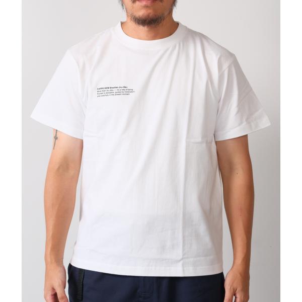 【CARPE DIEM｜カルペディエム】STRING T-SHIRTS　半袖Tシャツ　ホワイト　ブラ...