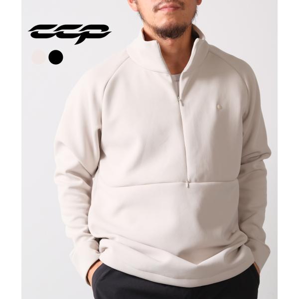 【CCP｜シーシーピー】HIGH NECK LONG SLEEVE　ブラック　ダーティーホワイト　白...