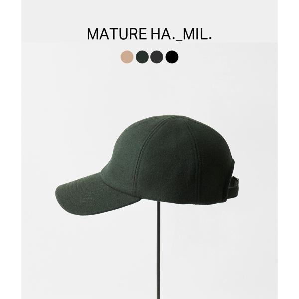 【MATURE HA._MIL｜マチュアーハミル】トレイナーキャップメルトン TRAINER CAP...