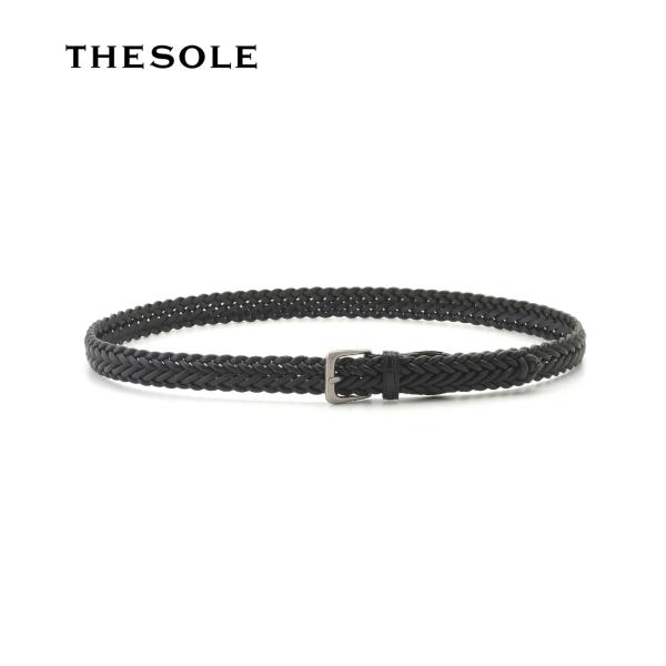 【取り寄せ】【THE SOLE｜ザソール】「西口修平氏 完全監修」メッシュカーフベルト ブラック　ベ...