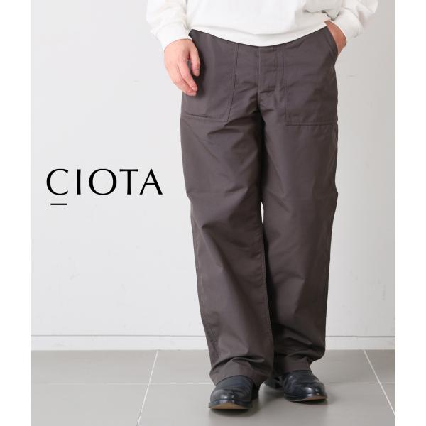 【CIOTA｜シオタ】ベイカーパンツストレート BAKER PANTS(STRAIGHT) ブラック...