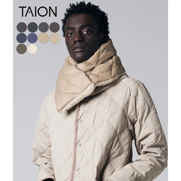 【TAION｜タイオン】CITY REVERSIBLE DOWN SCARF　ダウンスカーフ　リバー...