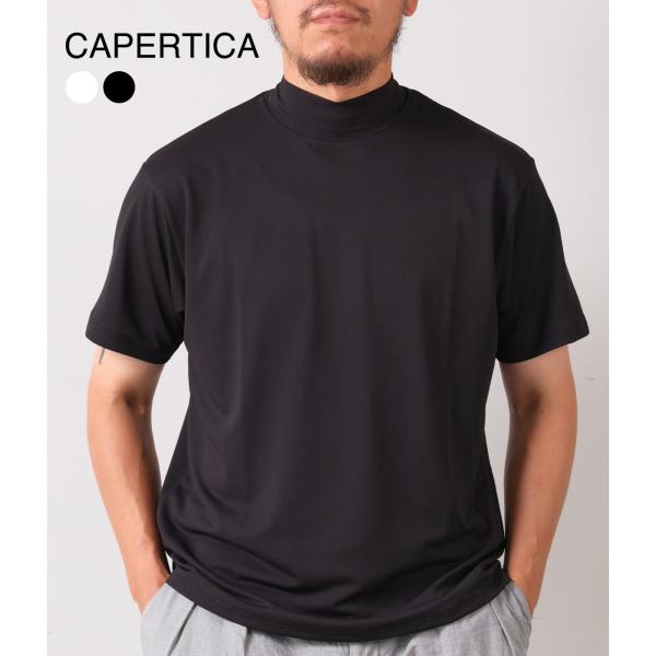【別注】【COLINA｜コリーナ】マルチハイファンクションジャージーモックネックショートスリーブT ...