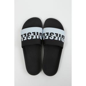 ディーゼル DIESEL サンダル シャワーサンダル スリッパ FREESTYLE - shoes メンズ Y01889 PR184 ブラック×ホワイト