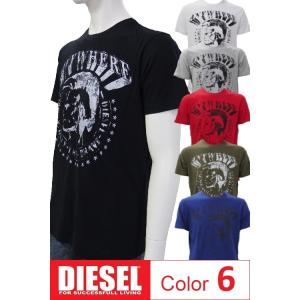 ディーゼル Tシャツ 半袖 丸首 メンズ 00SC4U 0091B DIESEL