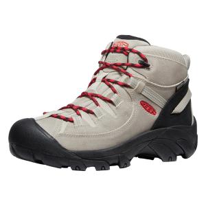 キーン KEEN Men TARGHEE II MID WP Safari/Red Carpet 1027138｜vic2