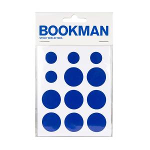 ブックマン BOOKMAN スティッキーリフレクター ブルー 自転車用 粘着シート 反射 リフレクター 視認性向上｜vic2