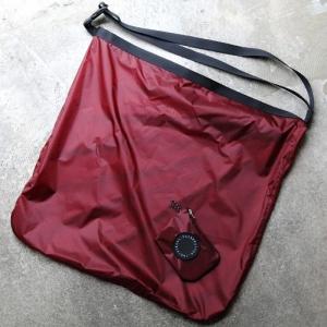 フェアウェザー FAIRWEATHER packable sacoche burgundy パッカブルポーチ