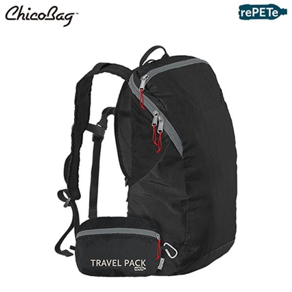 チコバッグ ChicoBag トラベルパック rePETe ジェットブラック トラベル バッグ バッ...